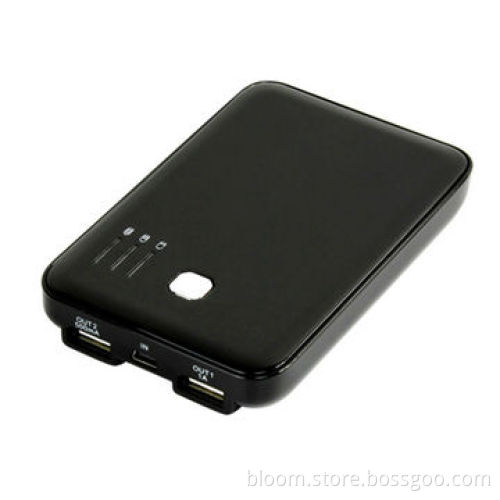 Ultra Thin Dual USB Power Bank, 10000mAh with 4 Level Battery Indicator